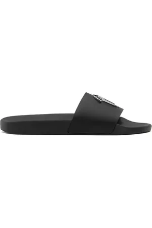 Giuseppe Zanotti Brett slippers met logo
