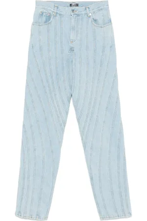 MUGLER Jeans met afwerking