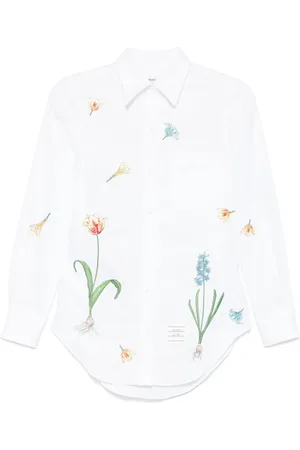 Thom Browne Blouse met geborduurde bloemen