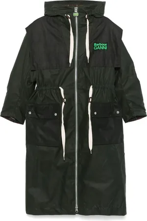 Barbour X Ganni gewaxte parka