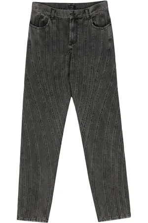 MUGLER Jeans met vlakken