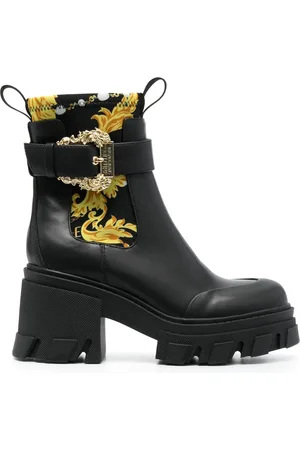 VERSACE Sophie 85mm laarzen met decoratieve gesp