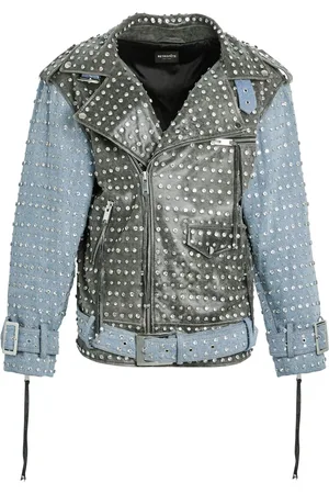 Retrofete Rebel denim jack met stras