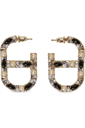 Twin-Set Oval T oorbellen met stras