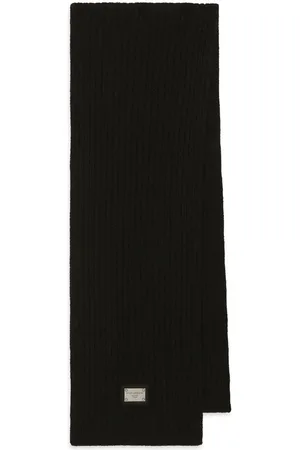 Dolce & Gabbana Ribgebreide sjaal met DG