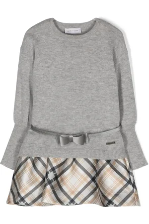 MONNALISA Mouwloze jurk met tartan ruit