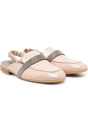 Brunello Cucinelli Verfraaide slingback ballerina