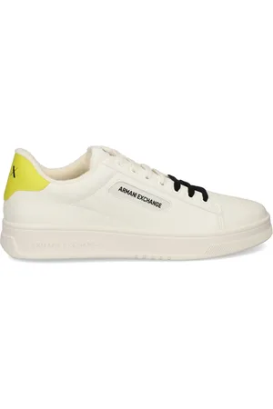 Armani Exchange Leren sneakers met dubbelkleurige veters