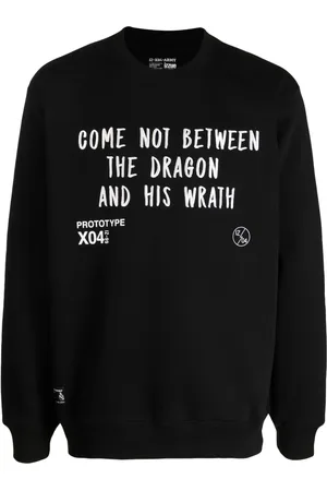 Izzue Sweater met geborduurde tekst en ronde hals