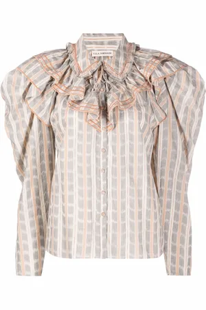 ULLA JOHNSON Geruite blouse
