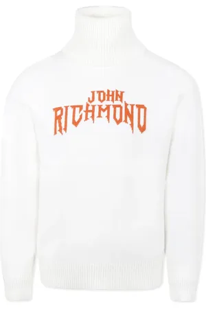 John Richmond Trui met logo jacquard