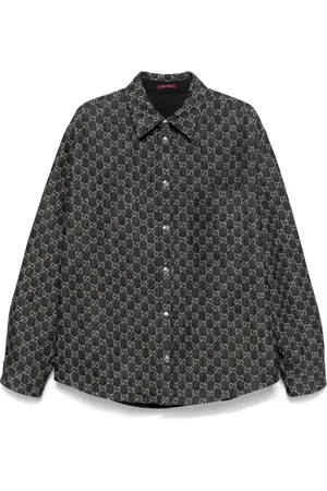 Gucci Omkeerbaar overhemd met GG jacquard