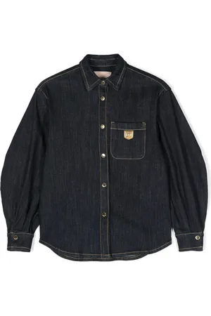 Elisabetta Franchi Shirt met logoplakkaat