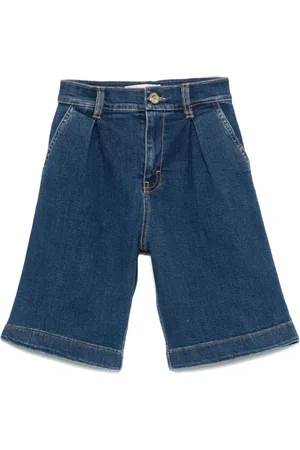 Elisabetta Franchi Geplooide spijkershorts