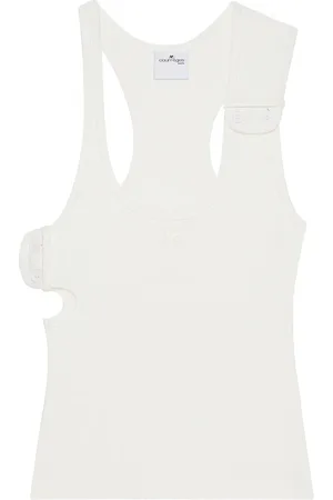 Courrèges Geribbelde tanktop