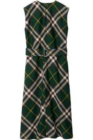 Burberry NovaCheck wollen midi