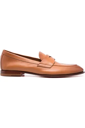 santoni Loafers met platte zool