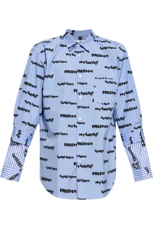 Comme des Garçons Overhemd met tekst
