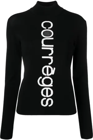 Courrèges Trui met intarsia logo