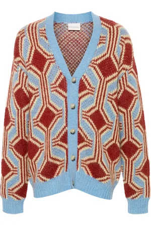 Drôle de Monsieur Le Cardigan Mohair Géométrique vest