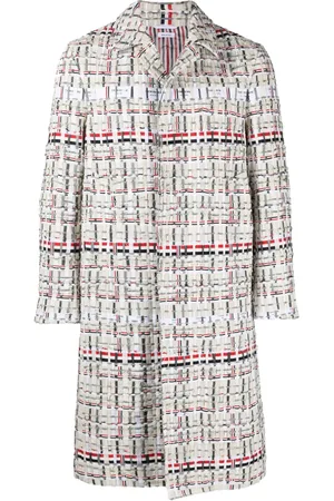 Thom Browne Mantel met enkele rij knopen