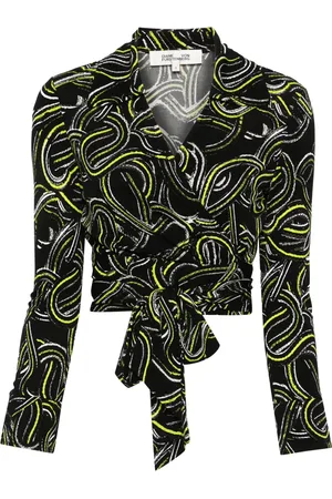 Diane von Furstenberg Cropped wikkeltop