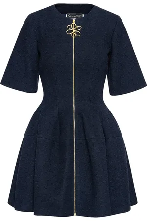 Oscar de la Renta Tweed jurk met rits