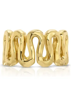 Octavia Elizabeth 18kt geelgouden Swirl ring