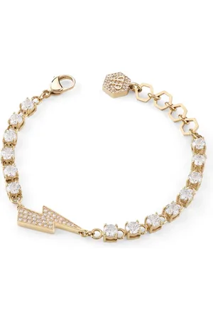 Philipp Plein Armband met bliksemflits hanger