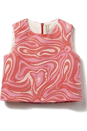 PUCCI Junior Mouwloze top met Marmo
