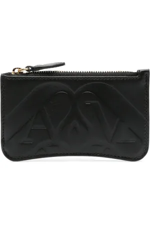 Alexander McQueen Leren portemonnee met logo