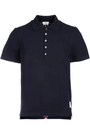 Thom Browne Tricolour Stripe Polo Shirt