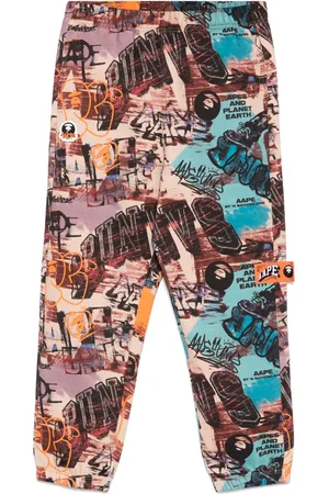A Bathing Ape Joggingbroek met graffiti