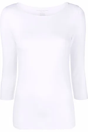 Majestic Top met cropped mouwen