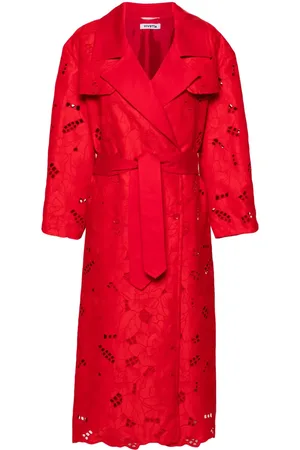 VIVETTA Broderie anglaise trenchcoat