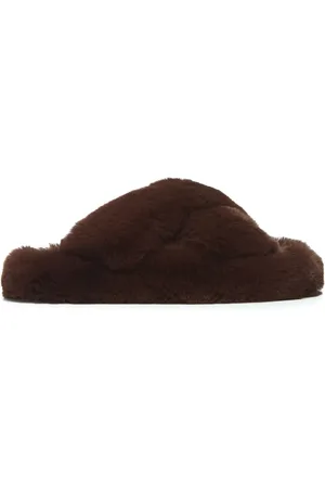 Apparis Biba slippers met imitatiebont