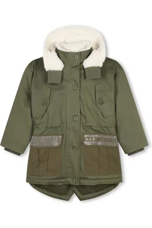 Marc Jacobs Jas van imitatiebont met capuchon