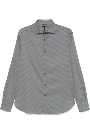Emporio Armani Geruit overhemd