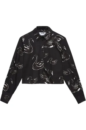 Msgm Cropped blouse met print