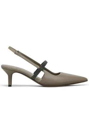 Brunello Cucinelli Slingback pumps met bandje