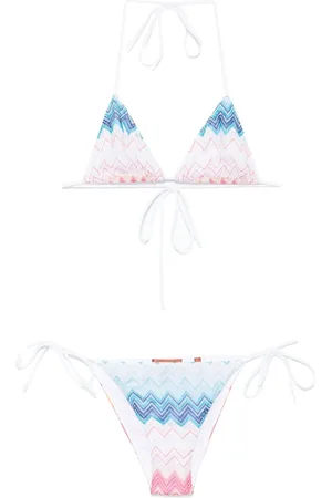 Missoni Lurex bikini met zigzag