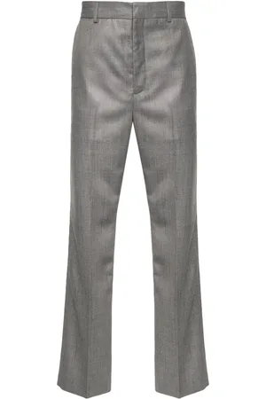 Acne Studios Gemêleerde straight plooibroek