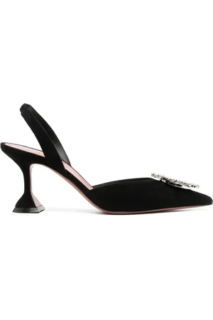 Amina Muaddi Begum satijnen pumps