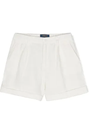 Ralph Lauren Linnen shorts met borduurwerk