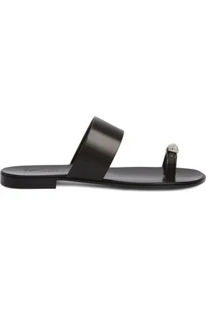 Giuseppe Zanotti Norbert leren slippers