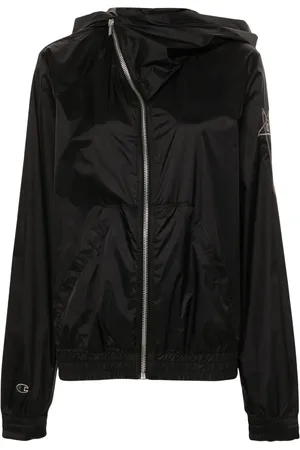 Rick Owens Jack met geborduurd logo en capuchon