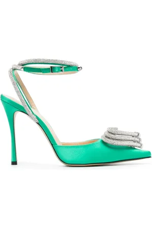 Mach & Mach Triple Heart satijnen pumps
