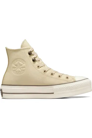 Converse Chuck Taylor All Star Lift leren sneakers met plateauzool