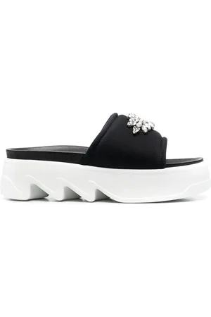 LE SILLA Poolside sandalen met chunky zool