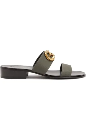 Giuseppe Zanotti Gregorie sandalen met logoplakkaat